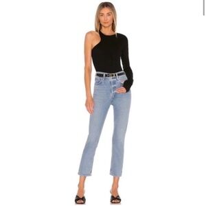 Agolde Light Blue Straight Leg Jeans